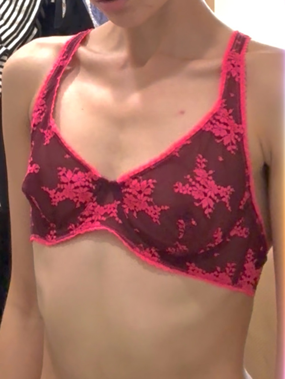 Sheer Lace free people bra